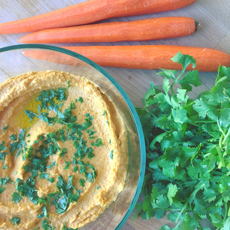 Spicy Carrot Hummus Recipe Lesley James MD